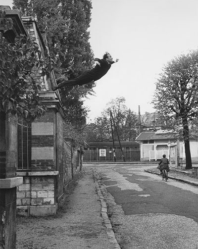 Yves Klein in flight